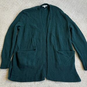 Madewell Forest Green Open Cardigan Sweater Long Sleeve Womens Top Small